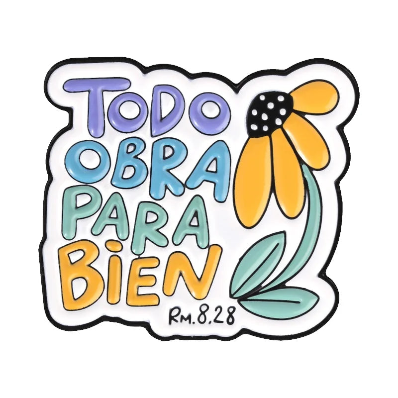 Pin Cristiano con Frases de Fe – Regalo Cristiano