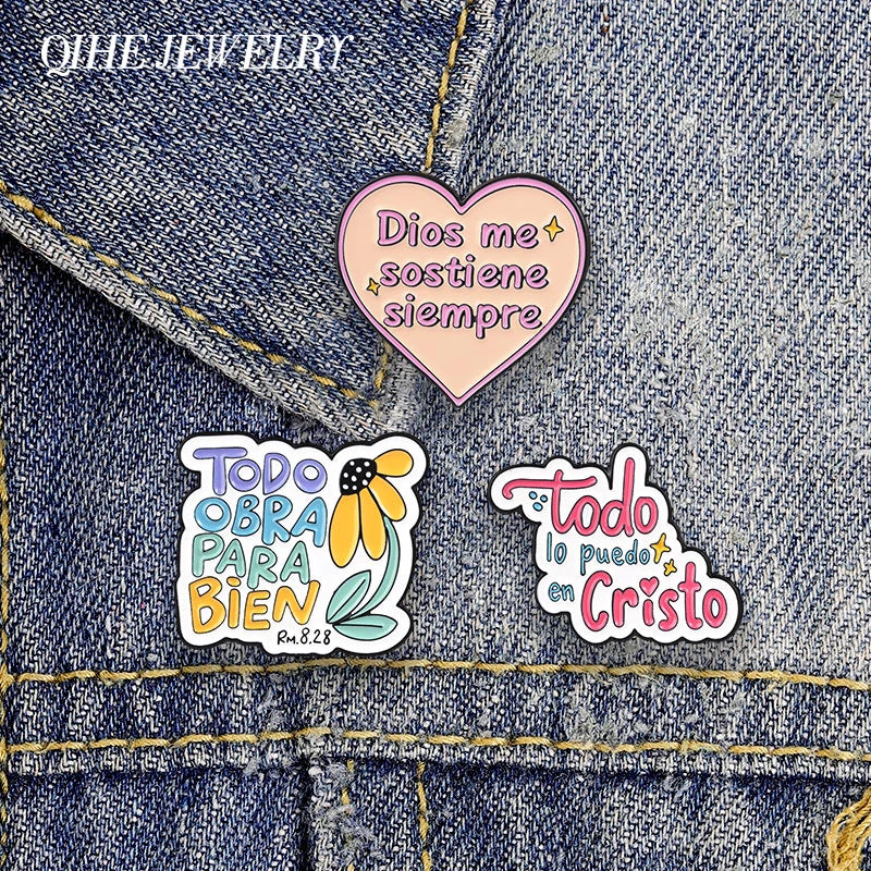 Pin Cristiano con Frases de Fe – Regalo Cristiano