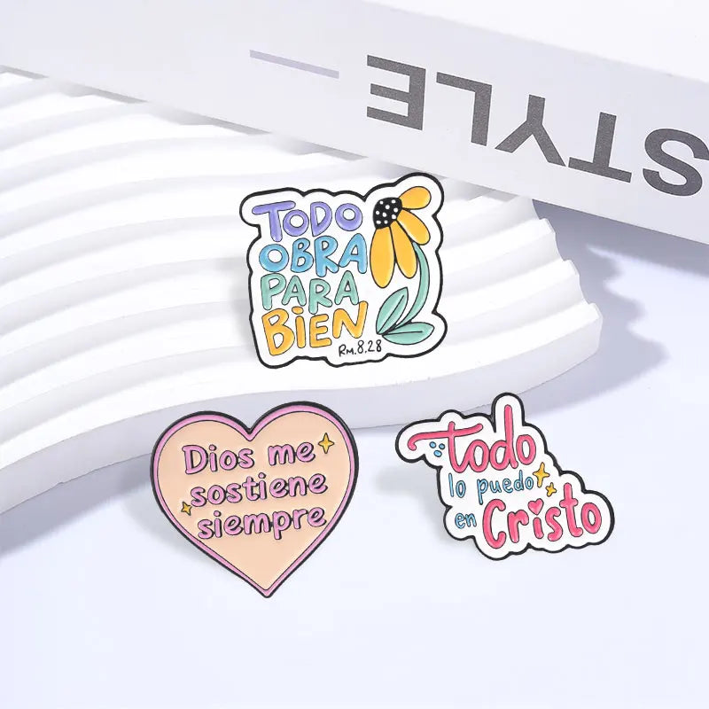 Pin Cristiano con Frases de Fe – Regalo Cristiano