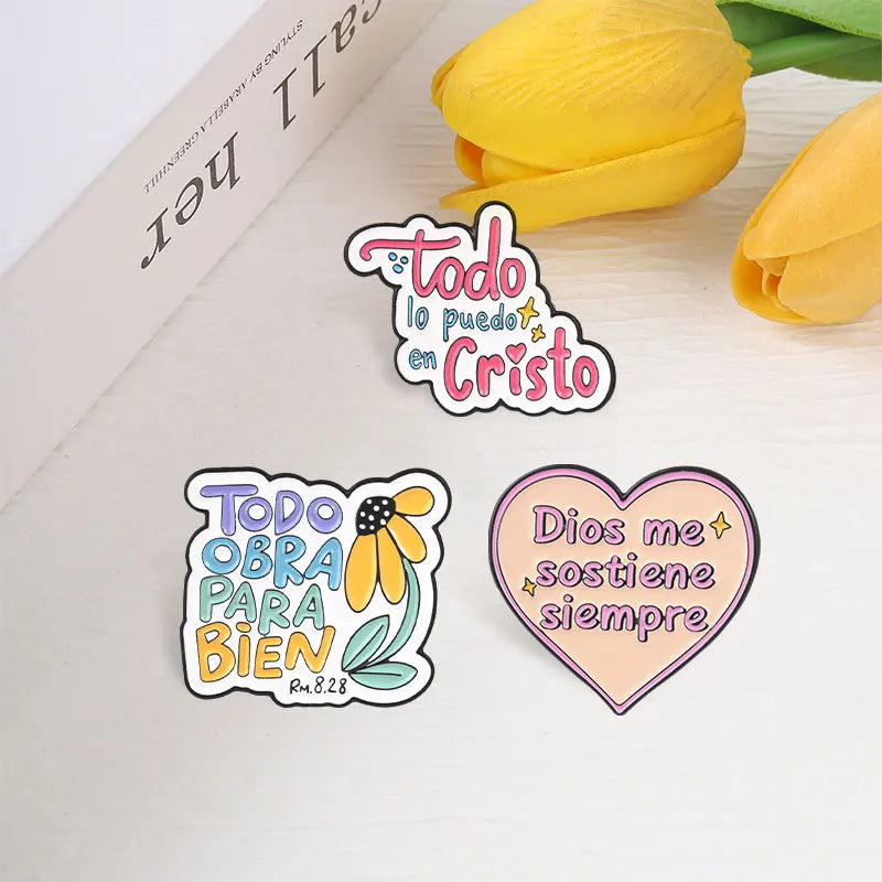 Pin Cristiano con Frases de Fe – Regalo Cristiano